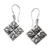Sterling silver dangle earrings, 'Meet and Greet' - Hand Crafted Sterling Silver Dangle Earrings thumbail