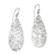 Sterling silver dangle earrings, 'Garden Dance' - Handmade Balinese Sterling Silver Dangle Earrings thumbail