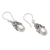 Cultured pearl dangle earrings, 'Dragonfly Treasure' - Sterling Silver and Cultured Pearl Dangle Earrings (image 2b) thumbail