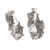 Sterling silver hoop earrings, 'Victory Lap' - Handcrafted Sterling Silver Hoop Earrings thumbail