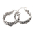Sterling silver hoop earrings, 'Victory Lap' - Handcrafted Sterling Silver Hoop Earrings (image 2d) thumbail