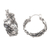 Sterling silver hoop earrings, 'Victory Lap' - Handcrafted Sterling Silver Hoop Earrings (image 2e) thumbail