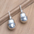 Sterling silver stud earrings, 'Free Float' - Hand Made Sterling Silver Stud Earrings (image 2) thumbail