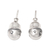 Sterling silver stud earrings, 'Free Float' - Hand Made Sterling Silver Stud Earrings thumbail