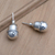 Sterling silver stud earrings, 'Free Float' - Hand Made Sterling Silver Stud Earrings (image 2b) thumbail