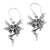 Sterling silver dangle earrings, 'Forest Fairies' - Sterling Silver Fairy Dangle Earring from Bali (image 2a) thumbail