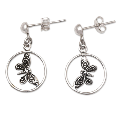 Artisan Crafted Sterling Silver Dangle Earrings