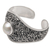 Cultured pearl cuff bracelet, 'Overflow of Love' - Cultured Pearl and Sterling Silver Cuff Bracelet (image 2c) thumbail