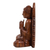 Wood sculpture, 'Perfect Peace' - Handmade Suar Wood Meditating Sculpture (image 2d) thumbail