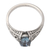 Blue topaz single stone ring, 'Ocean Uncertainty ' - Blue Topaz and Sterling Silver Single Stone Ring (image 2c) thumbail