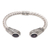 Amethyst cuff bracelet, 'Trust Your Love' - Handcrafted Sterling Silver Amethyst Cuff Bracelet thumbail