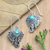 Sterling silver dangle earrings, 'Mystic Ganesha' - Sterling Silver Ganesha Dangle Earrings (image 2b) thumbail