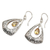 Citrine dangle earrings, 'Lovely Temple' - Citrine and Sterling Silver Dangle Earrings (image 2c) thumbail