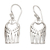 Sterling silver dangle earrings, 'Sweet Spots' - Sterling Silver Giraffe Dangle Earrings from Bali thumbail