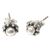 Sterling silver stud earrings, 'Brighter Tomorrow' - Handcrafted Balinese Sterling Silver Stud Earrings thumbail