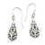 Sterling silver dangle earrings, 'Hazy Sunrise' - Hand Crafted Sterling Silver Dangle Earrings thumbail