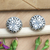 Sterling silver stud earrings, 'Wise Woman' - Hand Crafted Sterling Silver Stud Earrings thumbail