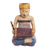 Wood figurine, 'Kendang Beleganjur' - Balinese Albesia Wood Figurine with Music Motif