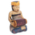 Wood figurine, 'Kendang Beleganjur' - Balinese Albesia Wood Figurine with Music Motif