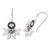 Cultured pearl drop earrings, 'Radiant Warmth' - Cultured Pearl Drop Earrings with Heart Motif