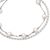 Cultured pearl cuff bracelet, 'Unbroken Chain' - Hand Crafted Cultured Pearl Cuff Bracelet