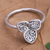 Sterling silver cocktail ring, 'Mariposa Lily' - Sterling Silver Cocktail Ring with Lily Motif (image 2b) thumbail