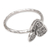 Sterling silver cocktail ring, 'Mariposa Lily' - Sterling Silver Cocktail Ring with Lily Motif (image 2d) thumbail