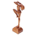 Wood sculpture, 'Little Dancer' - Hand Carved Suar Wood Ballerina Sculpture (image 2e) thumbail