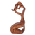 Wood statuette, 'Hold Me' - Romantic Suar Wood Statuette from Bali thumbail