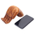 Wood phone stand, 'Take My Hand' - Hand Carved Jempinis Wood Phone Stand (image 2a) thumbail