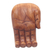 Wood phone stand, 'Take My Hand' - Hand Carved Jempinis Wood Phone Stand (image 2d) thumbail
