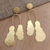 Gold-plated dangle earrings, 'Break the Silence' - Artisan Crafted Gold-Plated Dangle Earrings