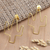 Gold-plated drop earrings, 'Cactus Party' - Gold-Plated Cactus Drop Earrings from Bali (image 2b) thumbail