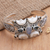 Multi-gemstone cuff bracelet, 'Moon Children' - Rainbow Moonstone and Blue Topaz Cuff Bracelet (image 2c) thumbail