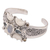Multi-gemstone cuff bracelet, 'Moon Children' - Rainbow Moonstone and Blue Topaz Cuff Bracelet (image 2e) thumbail