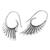 Sterling silver drop earrings, 'Angelic Spirit' - Sterling Silver Drop Earrings with Wing Motif (image 2b) thumbail