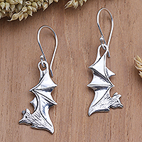Sterling silver dangle earrings, 'Guardian Spirit'