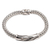 Men's sterling silver pendant bracelet, 'Fire Sign' - Men's Handmade Sterling Silver Pendant Bracelet