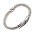 Men's sterling silver pendant bracelet, 'Fire Sign' - Men's Handmade Sterling Silver Pendant Bracelet