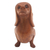 Wood statuette, 'Dachshund Puppy' - Handmade Suar Wood Dachshund Statuette (image 2c) thumbail