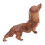 Wood statuette, 'Dachshund Puppy' - Handmade Suar Wood Dachshund Statuette (image 2d) thumbail