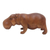 Wood statuette, 'Baby Hippo' - Artisan Crafted Hippo Statuette from Bali thumbail