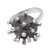 Men's sterling silver cocktail ring, 'Invisible Danger' - Men's Sterling Silver Coronavirus Cocktail Ring (image 2c) thumbail