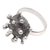 Men's sterling silver cocktail ring, 'Invisible Danger' - Men's Sterling Silver Coronavirus Cocktail Ring (image 2d) thumbail