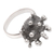 Men's sterling silver cocktail ring, 'Invisible Danger' - Men's Sterling Silver Coronavirus Cocktail Ring (image 2e) thumbail
