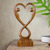 Wood statuette, 'Care and Protection' - Hand Crafted Suar Wood Statuette from Bali (image 2) thumbail