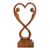 Wood statuette, 'Care and Protection' - Hand Crafted Suar Wood Statuette from Bali thumbail