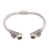 Peridot cuff bracelet, 'Butterfly Nest in Green' - Peridot and Sterling Silver Cuff Bracelet from Bali thumbail