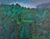 'Near My Village' - Pintura acrílica de bosque balinés sobre lienzo