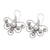 Cultured pearl dangle earrings, 'Butterfly Twist' - Cultured Pearl and Sterling Silver Dangle Earrings